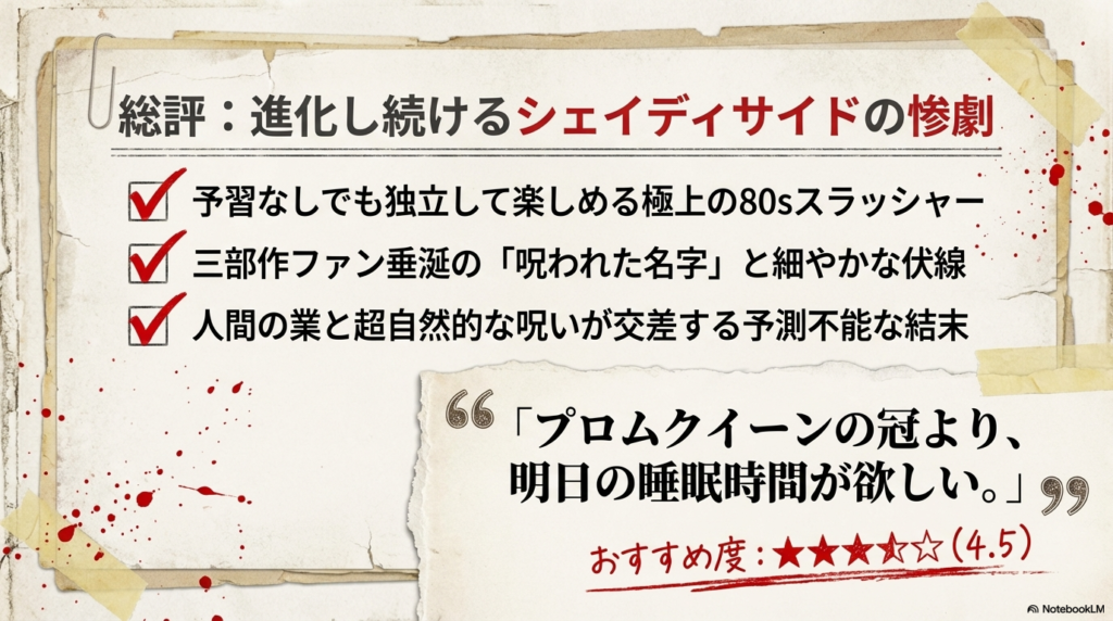 「プロムクイーンの冠より、明日の睡眠時間が欲しい。」