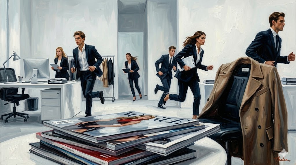 嵐の前のオフィス