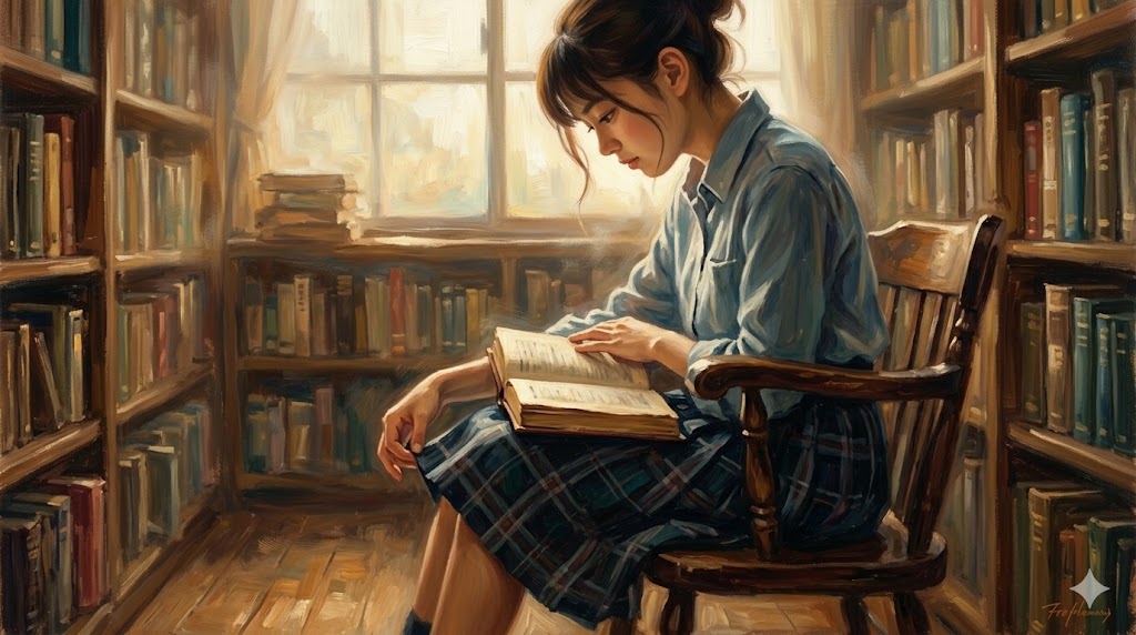 思春期の少女の繊細な仕草