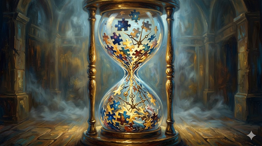 複雑な時間の糸が絡み合うパズル